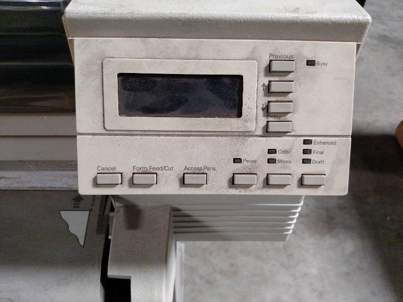 H.P. Designjet 650 C Color Plotter...