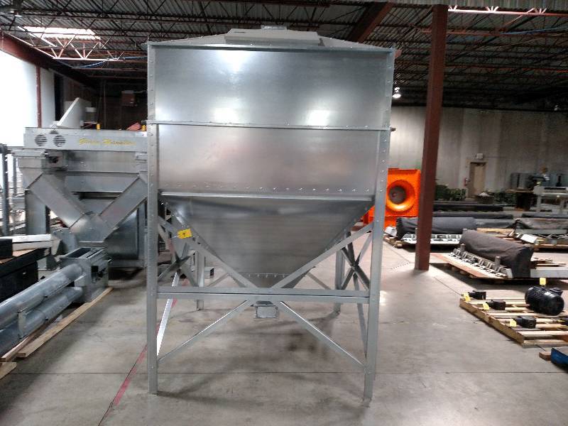 Hopper / Feed Tank, Galvanized Stee... Industrial & Farm Surplus KBID