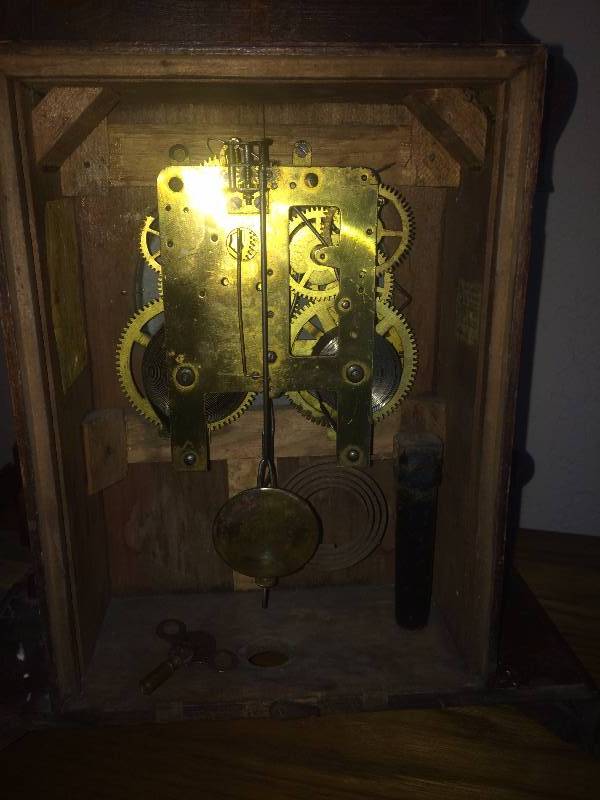 vintage ornate clockneeds work