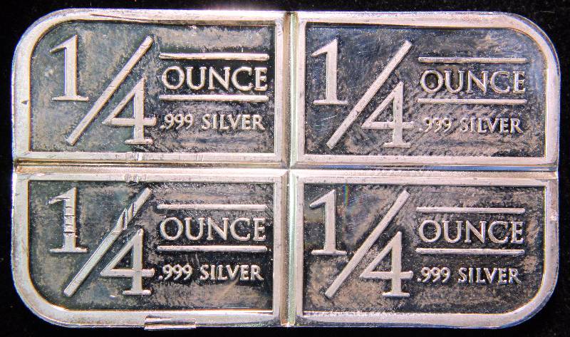 1 TROY OZ. .999 FINE SILVER STAGECOACH BAR (4 X 14 CRACKER)