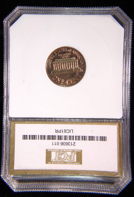 1961 PROOF US LINCOLN CENT PR68 DEEP CAMEO PCI CERTIFIED