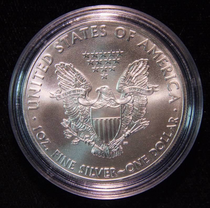 2014 AMERICAN SILVER EAGLE 1 TROY OZ. .999 FINE SILVER DOLLAR IN AIRTITE CAPSULE