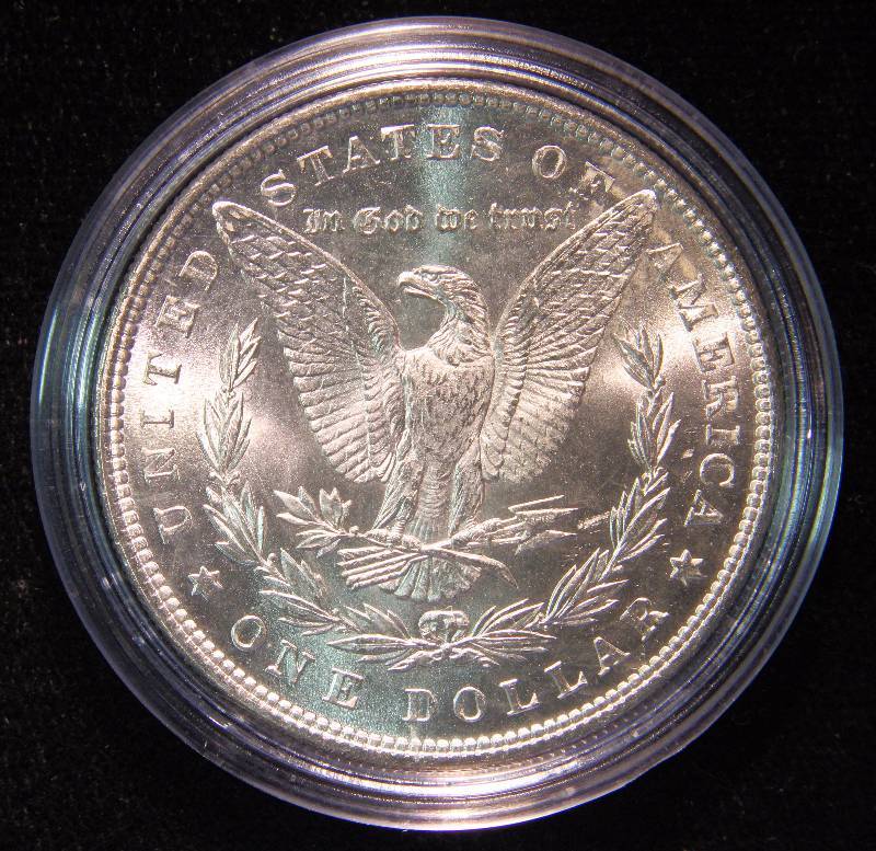 1885 MORGAN SILVER DOLLAR UNC IN AIRTITE HOLDER