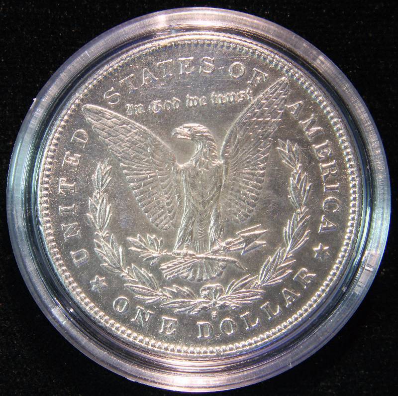 1878-S MORGAN SILVER DOLLAR AU DETAILS CLEANED IN AIRTITE HOLDER
