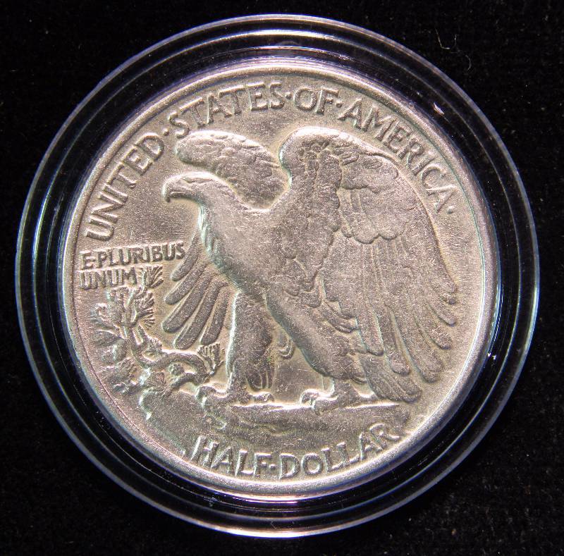 1945 WALKING LIBERTY SILVER HALF DOLLAR AU