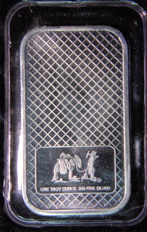 1 TROY Oz. .999 FINE SILVER BAR EAGLE DESIGN SEALED IN PLASTIC