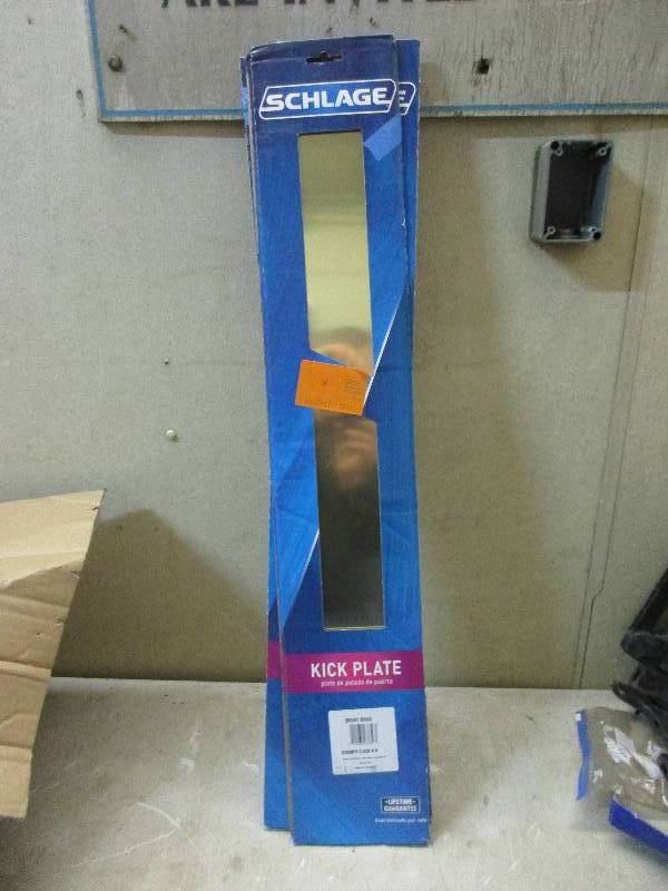 3 New schlage kick plates