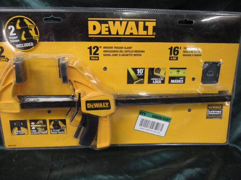 DeWalt 12inch medium trigger clamps...
