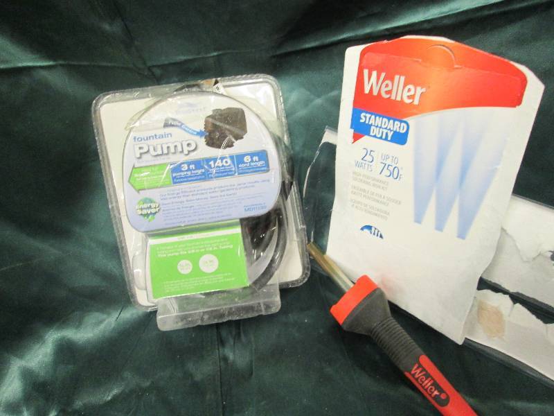 Fountain Pump, Weller soldering iro...