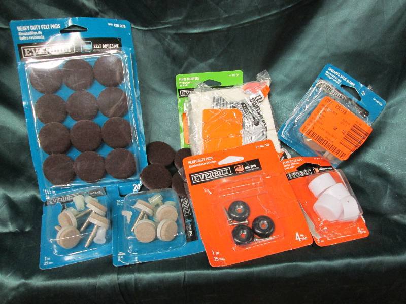 Lot of assorted Everbilt felt pads ...