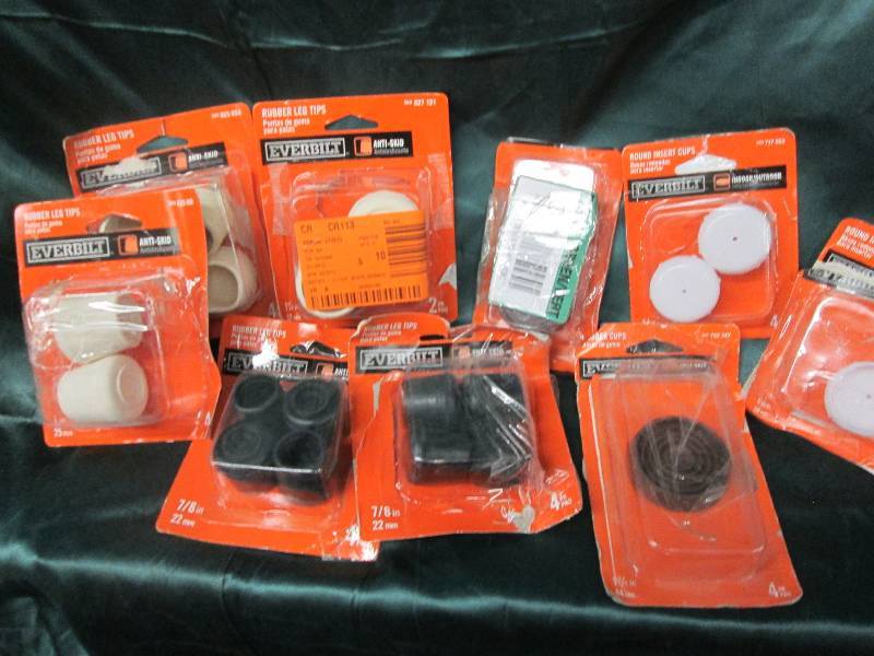 Lot of assorted Everbilt leg tips a...