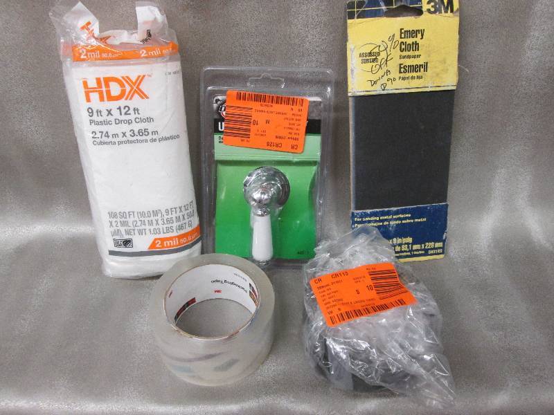 HDX 9x12 drop cloth, Emery cloth, S...
