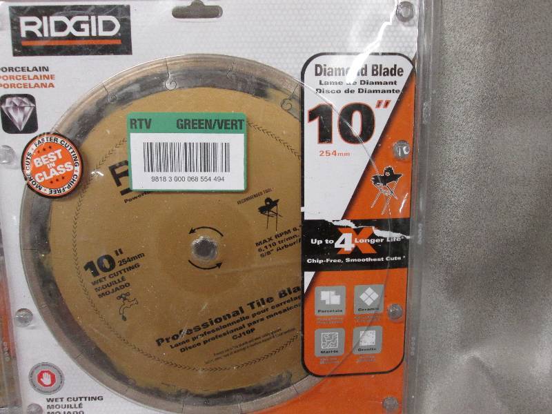 Ridgid 10 inch Premium Tile Diamond...