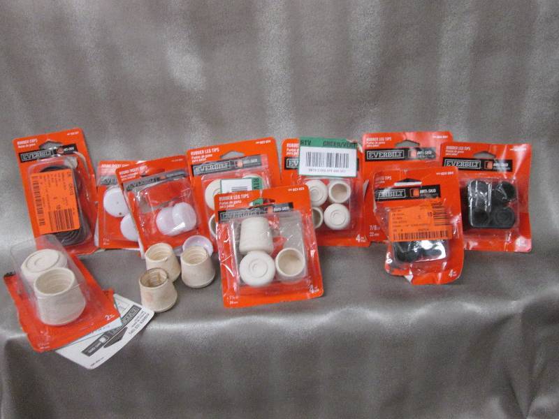 Lot of assorted Everbilt leg tips a...
