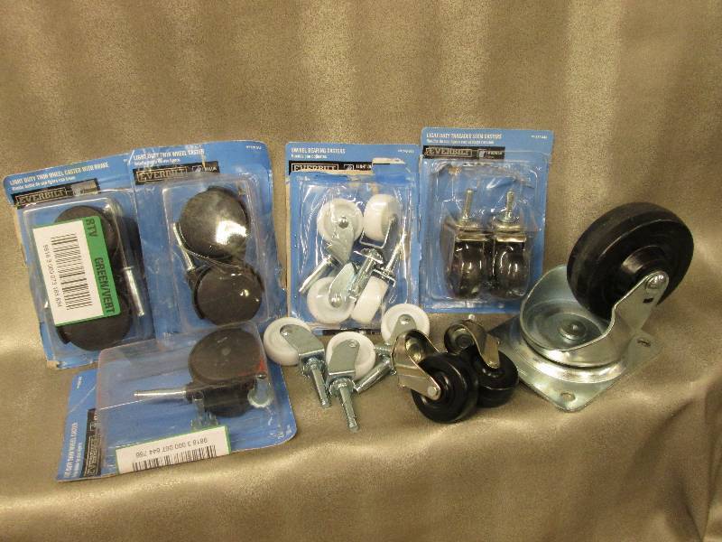 Lot of assorted Everbilt casters...