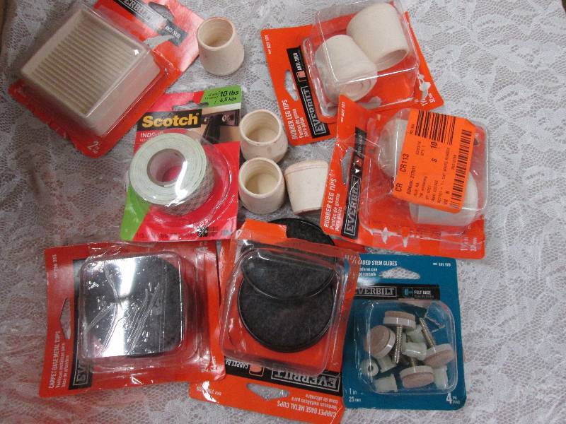 Lot of assorted Everbilt leg tips a...