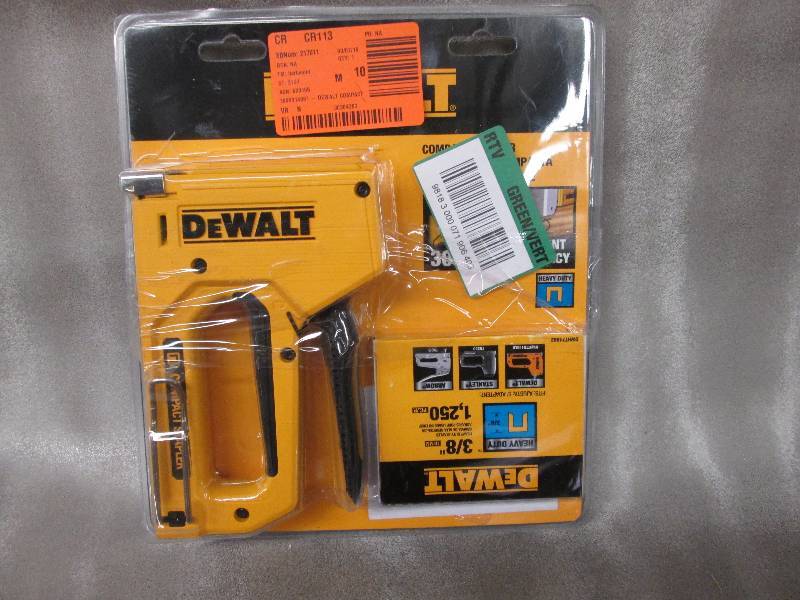 DeWalt 4 inch Compact Staple Gun wi...