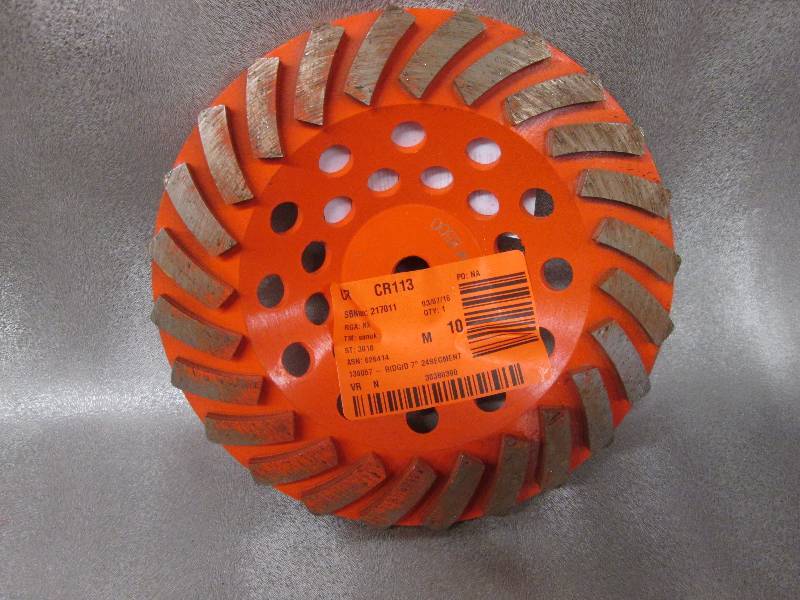 Ridgid 7 inch 24 Segment Turbo Cup ...