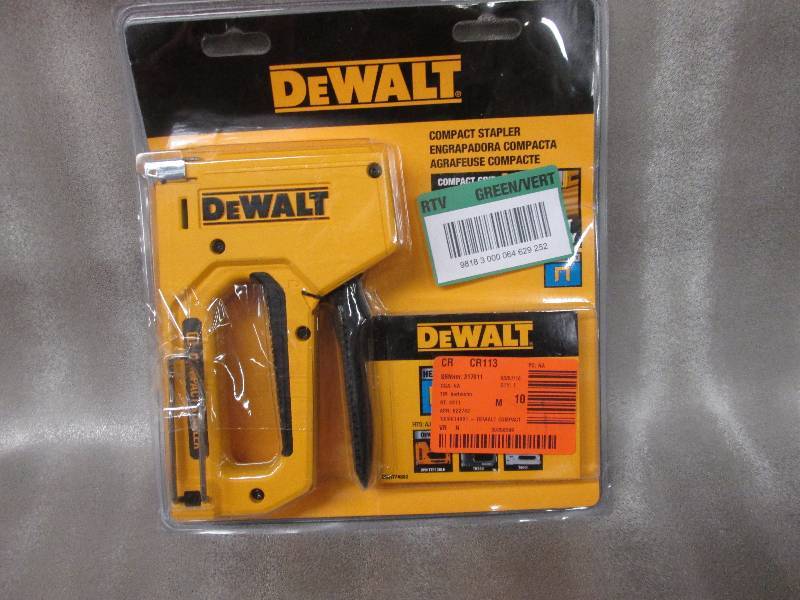 DeWalt 4 inch Compact Staple Gun wi...
