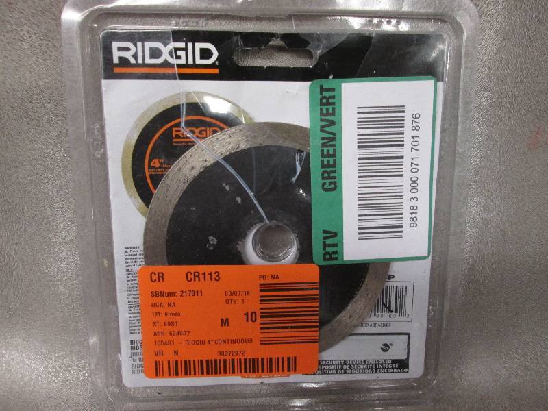 Ridgid 4 inch Continuous Diamond Bl...