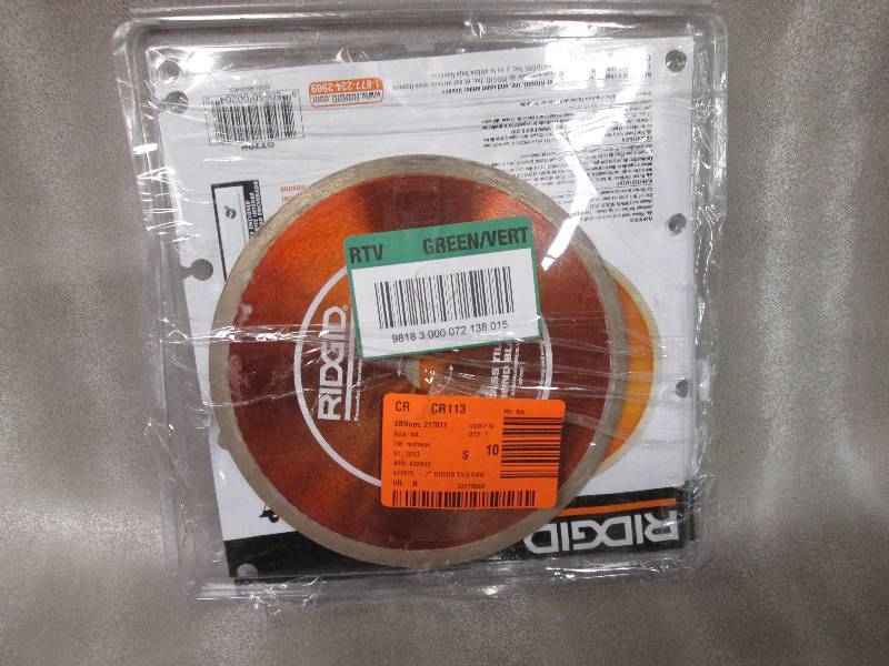 Ridgid 7 inch Glass Tile Blade Reta...