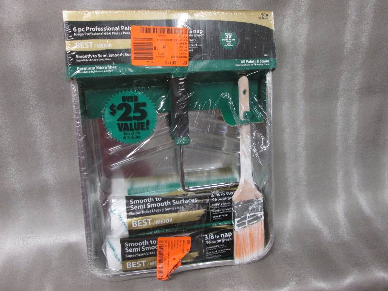 6 pc painter set with microfiber ro...
