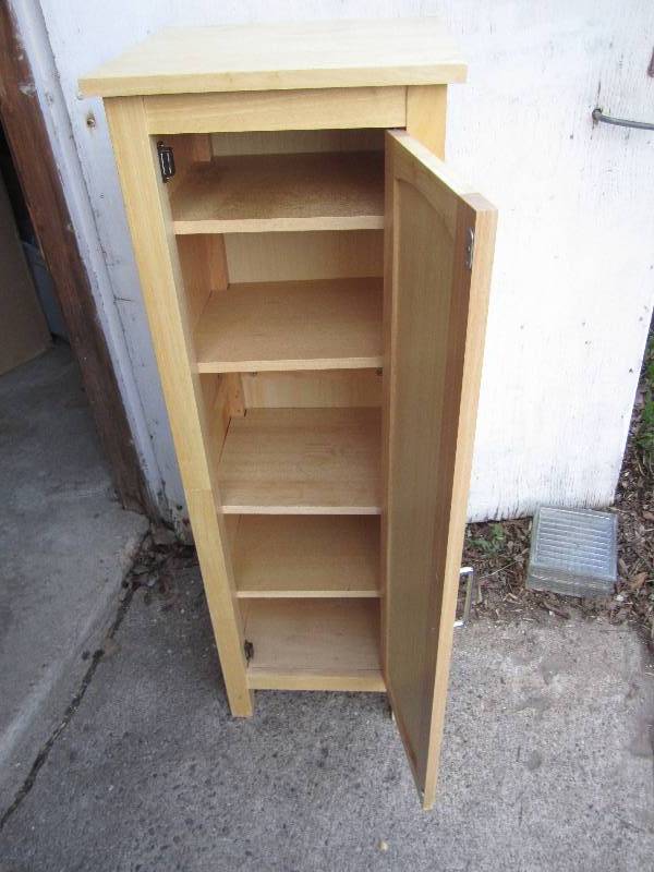 Wood cupboard 4 tall, 16 wide...