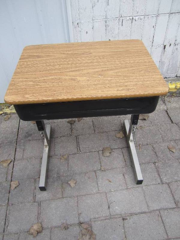 School desk with hinged top...