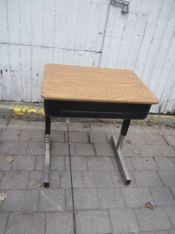 School desk with hinged top...