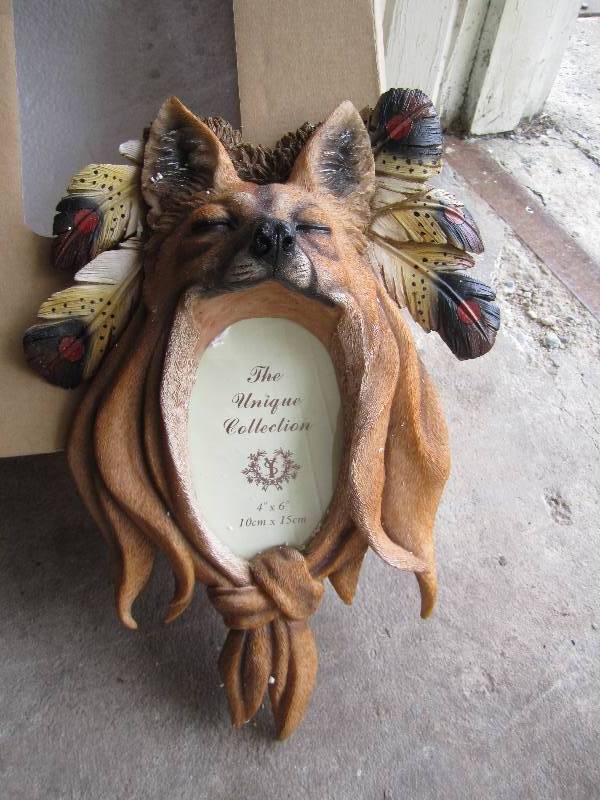 collectable fox head picture frame...