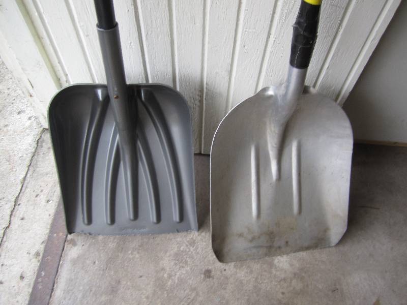 2 shovels...
