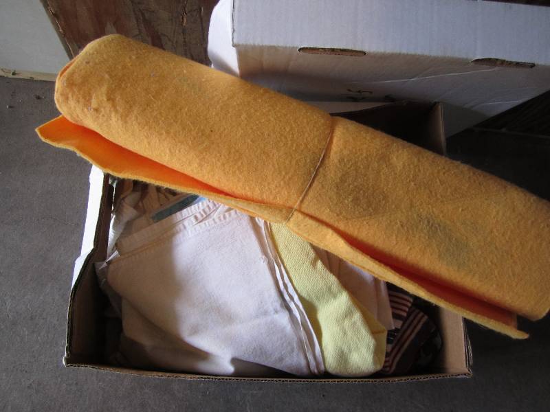 box of towels...
