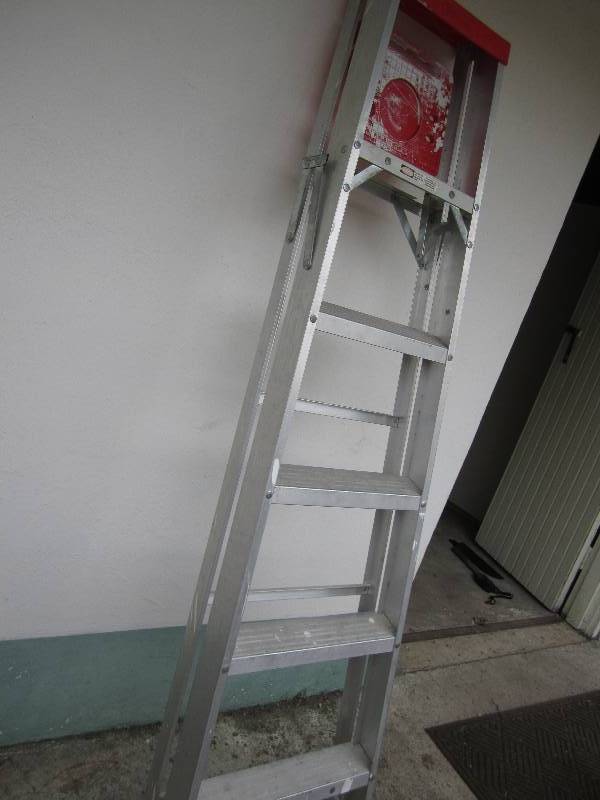 Metal step ladder