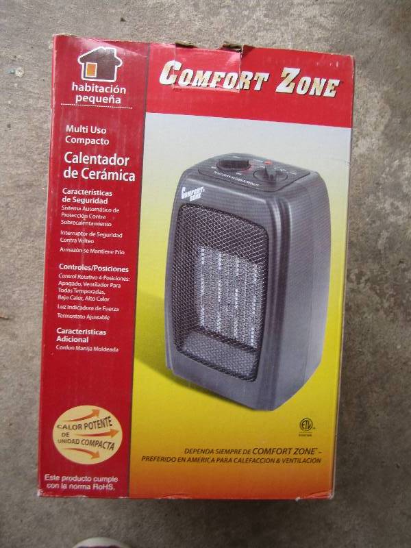 comfort zone mini haeter not tested...