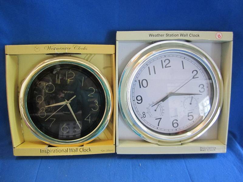 2 new wall clocks...
