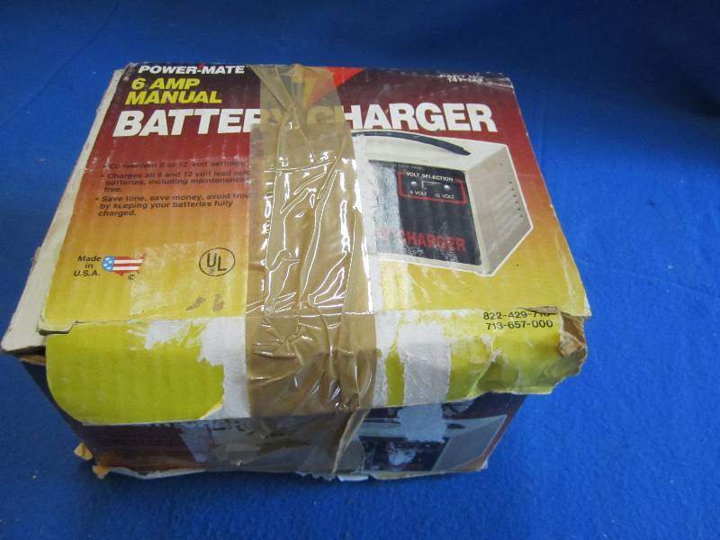 6 amp manual battery charger...