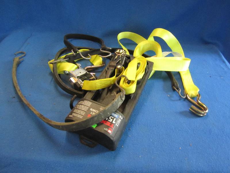 Rachet strap and bungee cords...