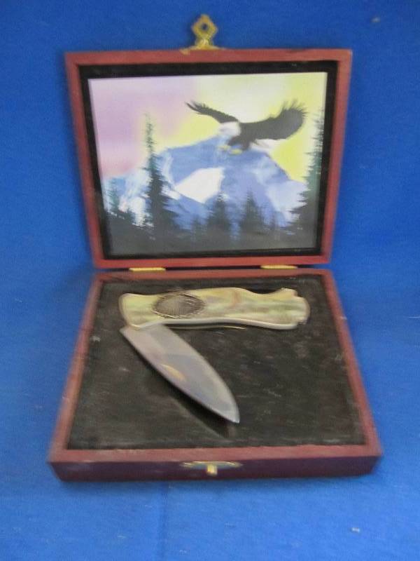 Eagle pocket knife in case...