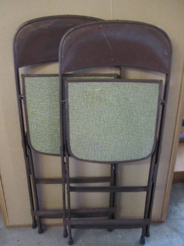 Pair of vintage folding chairs...