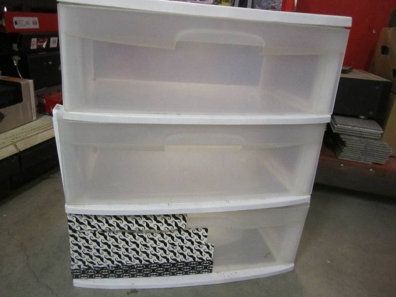 Plastic Storage Drawers Yard Shop Furniture Collector