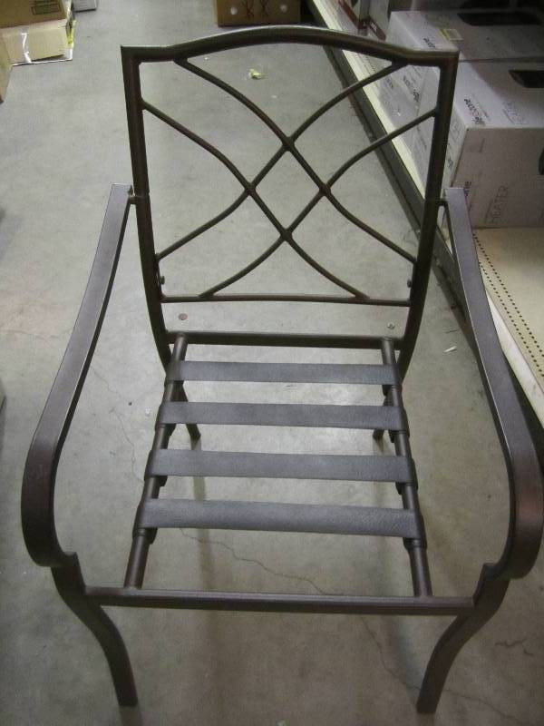 Metal frame patio chair...