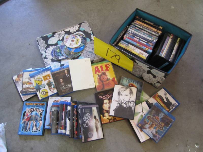 Nice storage box filled with DVD mo...
