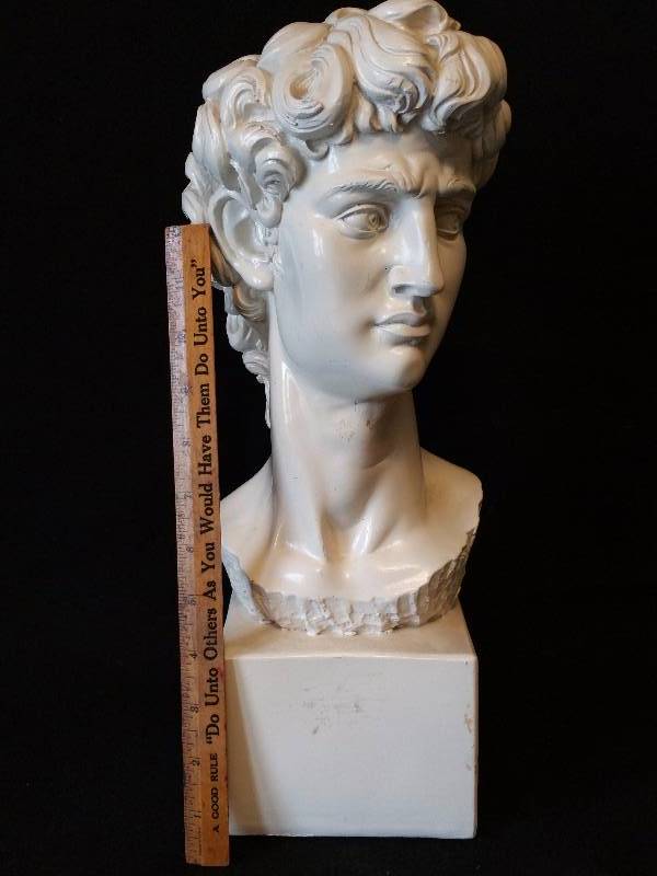 lot 47 image: 1960s Silvestri Bros Co Roman Greek Head Bust