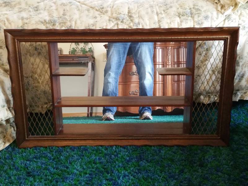 lot 60 image: Turner Mirrored Wall Shelf  Wall Accessory