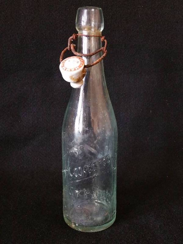 lot 84 image: Rare Early Hamm Beer Bottle