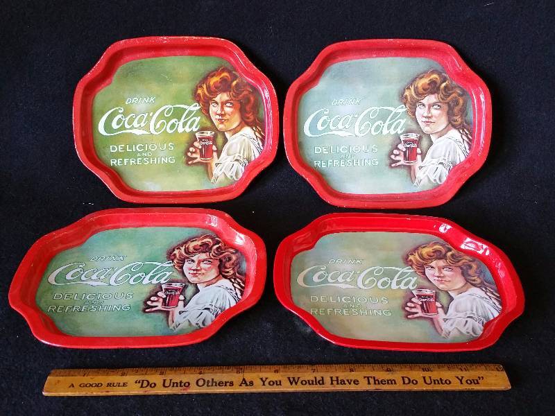 lot 99 image: Coca-Cola Advertising Trays