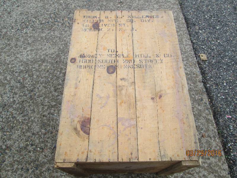 lot 13 image: Old Wood Shipping Crate From United States