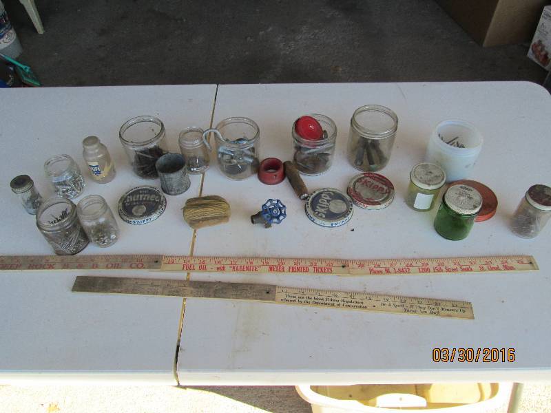 lot 175 image: Old Jars With Hardware