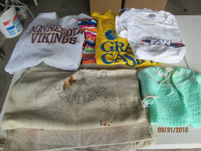 lot 266 image: Shirts, Seed Bags & Sweater