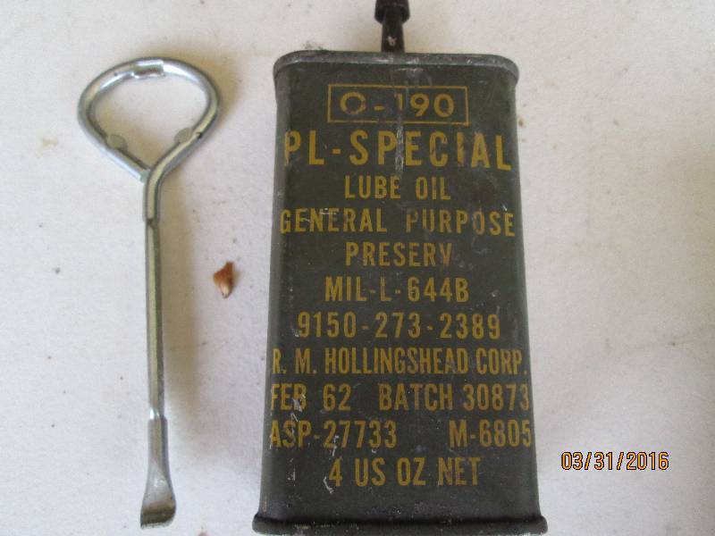 lot 279 image: O-190  Pl- Special Lube Oil